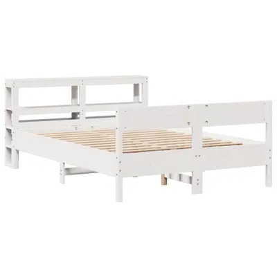 Obrázok produktu pre Posteľ s matracom biela 120x200 cm borovicový masív