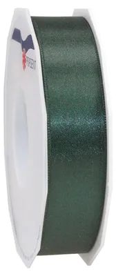Satinschleifenband 25 m x 25 mm, Tannengrün, Polyester