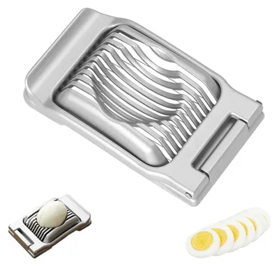Eierschneider Aluminium Edelstahl 13,5 x 9 cm spülmaschinenfest