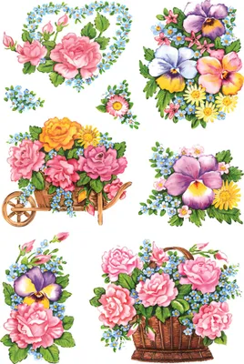 Produktbild von HERMA Sticker DECOR "Nostalgische Blumentöpfe" 3 Blatt à 8 Sticker