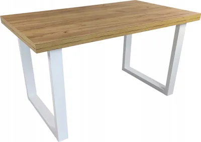 Obrázek produktu pro Kovový stůl bílý dub Craft v rozloženém stavu 80x140