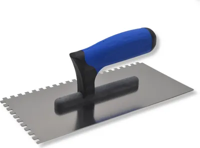 Produktbild von DEWEPRO Zahnkelle 6x6 mm PROFI 3 - Edelstahlblatt 270x130mm – rostfrei