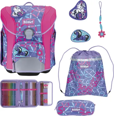 Produktbild von Scout Schulranzen-Set MICRO Pony Love 4tlg