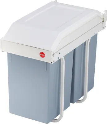 Produktbild von Das Einbau-Mülltrennungs-System - unauffällig am festen Platz und doch sofort ausfahr- und aufnahmebereit. Mit zwei herausnehmbaren Inneneimern (2 x 14 l).