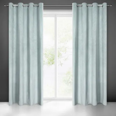 Produktbild von Vorhang LILI blau 140x250 cm  Ösen Ösenvorhang