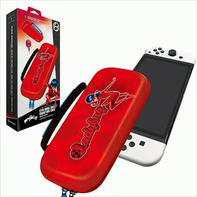Produktbild von Hyperkin M07541-MTLB, Hartschalenkoffer, Mehrfarbig, Rot, Polyethylen-Vinylacetat (PEVA), Nintendo Switch Lite, Schockresistent, Wasserabweisend, Tragetasche