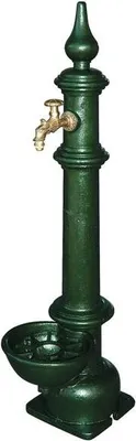 Produktbild von Js Standbrunnen, Mit Ms-Nostalgie Auslaufventil,1/2",Grauguss Gruen