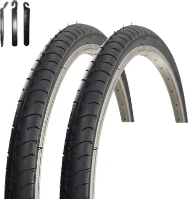 Produktbild von maxxi4you 2 x VEE Rubber V160 26" Fahrradreifen Schwarz  40-559 (26 x 1.50)  inkl. maxxi4you Reifenheber