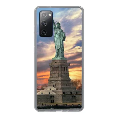 Produktbild von MuchoWow® Handyhülle Schutzhülle Hülle für Samsung Galaxy S20 FE Freiheitsstatue in New York bei Sonnenuntergang Silikon Softcase Handy Hülle - Abdeckung
