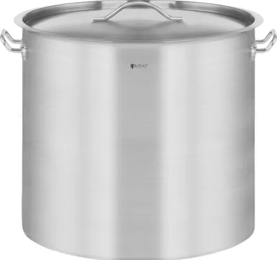 Produktbild von Royal Catering Kochtopf 12 L Ø 25 cm Edelstahl Silbern Induktion 3-schichtiger Kapselboden Spülmaschinengeeignet Gastronomie & Haushalt RCST-12E3 3.8 mm