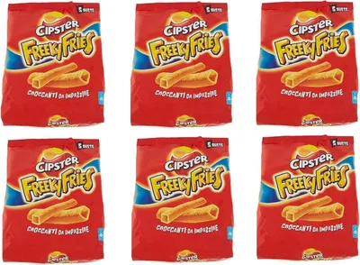 Produktbild von 30x Saiwa Chips Cipster freeky fries 6x 5 Portionstüten á 25g kartoffel gesalzen