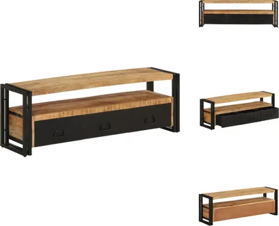 Produktbild von vidaXL TV-Schrank 120x30x40 cm Massivholz Mango -  TV-Möbel