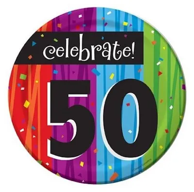 Produktbild von 50. Geburtstag 8 kleine Teller