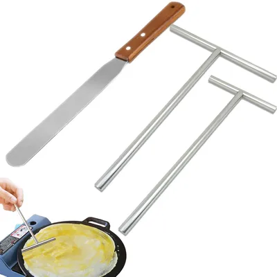 Productafbeelding van 3 Delige Set Pannenkoekenspatels van Roestvrij Staal
