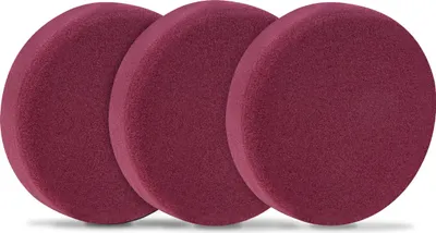 Produktbild von Vonroc Polierscheiben/Polierpads Schaumstoff für Poliermaschinen - 150mm, 3 Stück - Rot