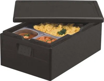 Zdjęcie produktu dla Papstar Isolier Transportbehälter schwarz 60 x 40 x 23cm 30 l 15104