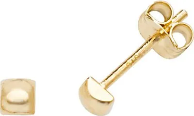 Produktbild von Klassische 9 Karat (375) Gold Damen - Paar Ohrstecker - 3mm*3mm; TRS27279