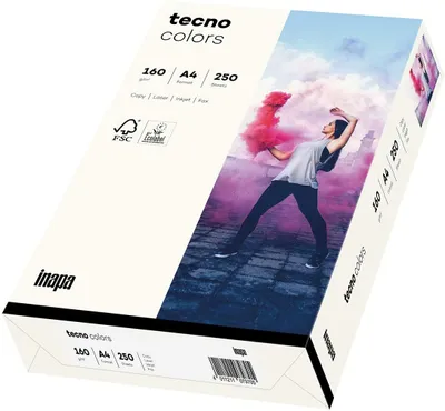 Obrázek produktu pro tecno multifunkční papír barvy A4 160 g/m2 přírodní bílá 250 listů