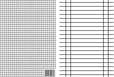 Zdjęcie produktu dla Liniuszek A5 kratka/linia 170g p10 INTERDRUK