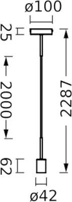 Produktbild von LED Pendelleuchte "1906 NEEDLE PenduLum" E27 BG