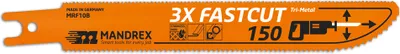 Produktbild von MandreX Säbelsägeblatt Metall 3X FASTCUT - 150 mm Länge