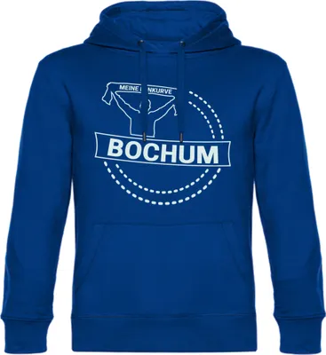 Produktbild von multifanshop Kapuzen Sweatshirt - Bochum - Meine Fankurve, blau, Größe XL