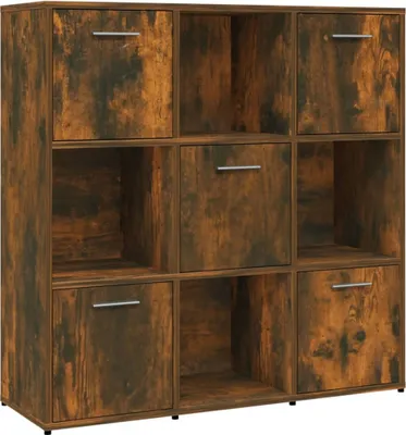 Immagine prodotto di Libreria in rovere fumé 90x30x90 cm materiale in legno