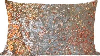 Produktbild von MuchoWow® Zierkissen Sofakissen Wohnzimmer Dekokissen 60x40 cm Rost - Metall - Vintage - Grau - Abstrakt - Kopfkissen - Polster mit Foto