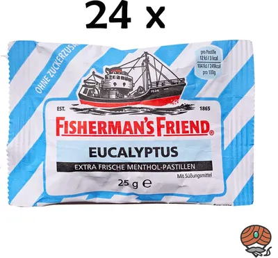 Immagine prodotto di Fisherman's Friend - Originale (Eucalipto) Senza Zucchero- 24x25gr