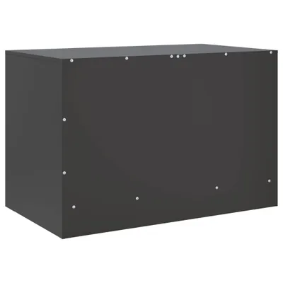 Zdjęcie produktu dla vidaXL Szafka pod telewizor czarna 67x39x44 cm stalowa