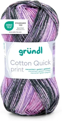 Produktbild von Gründl Baumwolle quick print,50g/125m,100% Baumwolle,Farbverlauf 258