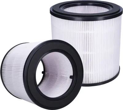 Image de 2 filtres combinés HEPA + charbon actif de rechange – compatibles avec Philips AC0819/10, AC0820/30, référence FY0194/30