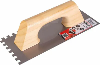 Produktbild von Gezahnte Glättekelle Rubi Stahl (28 cm)