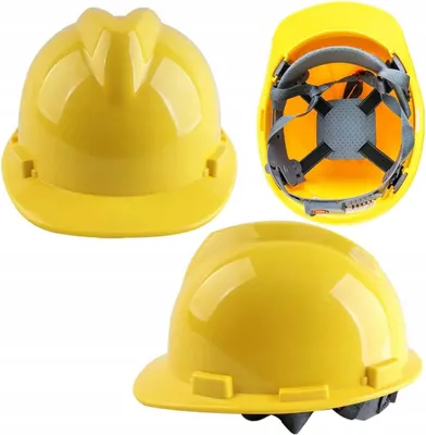 Zdjęcie produktu dla Kask ochronny, hełm roboczy budowlany - żółty z tworzywa HDPEKASK OCHRONNY HEŁM ROBOCZY BUDOWLANY ROBOTNICZY OCHRONNY WYGODNY ŻÓŁTY HDPE