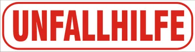 Produktbild von INDIGOS UG - Magnetschild "Unfallhilfe" 30 x 8 cm - Magnetfolie für Auto / LKW / Truck / Baustelle / Firma