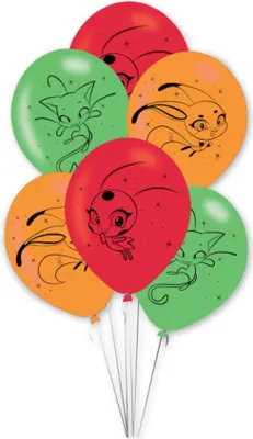 Immagine prodotto di Ladybug e Cat Noir: 6 palloncini