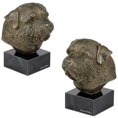 Obrázok produktu pre Art-Dog Busta – Norfolkský teriér – odliatok z bronzového prášku a živice