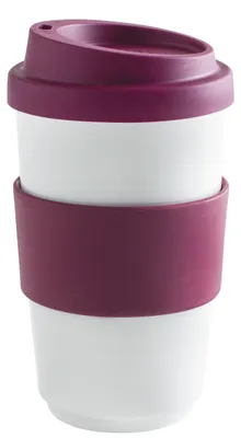 Zdjęcie produktu dla KAHLA Becher 0,40 l + Trinkdeckel + Banderole fillit wild berry 2DH185A44005C
