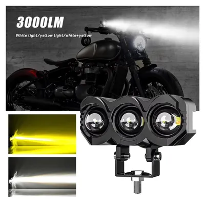 Image de Projecteur LED universel de 30 W / lampe de travail, feux de croisement/feux de route, blanc + jaune, 9–60 V, pour Jeep, véhicules tout-terrain et