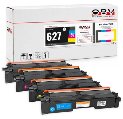 Produktbild von OBV Toner 4er Set kompatibel mit Brother TN-627 - HL-L8570CDW / MFC-L8970CDW