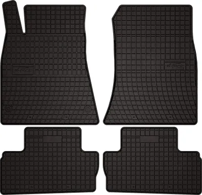 Produktbild von Gummifußmatten passend für Lexus IS II (Limousine, Bj. 2005-2013) –  schwarz, passgenau, mit Befestigungen set 4 Stk. - Gummi-Automatten