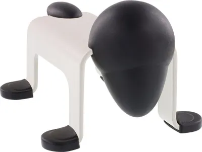 Produktbild von WAGNER Bodentürstopper DOG DOOR STOP - 105 x 70 x 60 mm, weiß, zum Hinstellen, Industriestahl & Gummi - 15520501