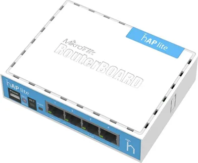 Image de Mikrotik hAP lite RB941-2nD avec processeur 2,4 GHz routeur blanc