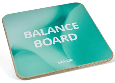 Immagine prodotto di Tavola di equilibrio VEVOR per adulti, 500 x 500 x 18 mm, tavola oscillante rotante a 360°, dispositivo di allenamento dell'equilibrio in legno con 3 livelli di regolazione, superficie antiscivolo per l'allenamento del core, ideale per l'home fitness