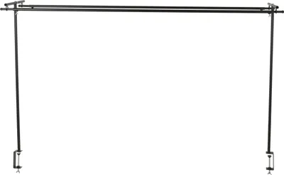 Produktbild von Spetebo Deko Tischgestell Rahmen Dekostange, Metall, ausziehbar mit Schraubklemmen, schwarz, 140-250x98x4 cm, max. 5kg, für Innen- & geschützten Außenbereich
