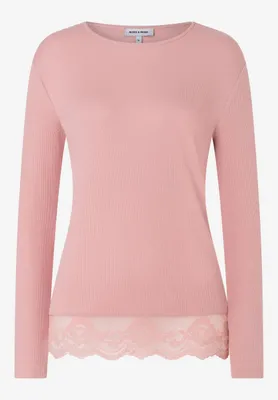 Produktbild von MORE & MORE Longsleeve with Lace 0858 mellow rose 46