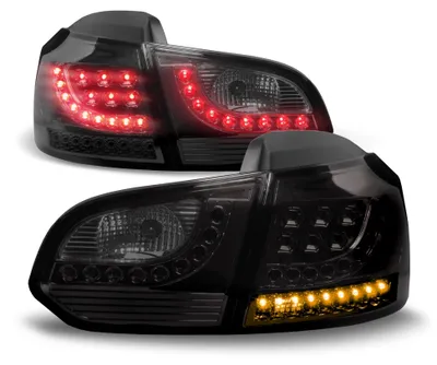 Original LO-Style LED Rückleuchten Schwarz Smoke SET für VW Golf 6 VI MK6 Limo – Produktansicht