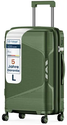 Produktbild von 4FLY Hartschalen-Reisekoffer L 65 cm (61L) - mit TSA-Schloss, Doppelrollen, Aluminium-Teleskopgriff und Doppelreißverschluss