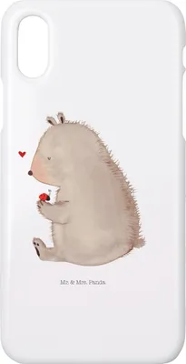 Produktbild von Mr. & Mrs. Panda Iphone 10 Handyhülle Bär Marienkäfer - Weiß - Geschenk, Cover, Das Leben Ist schön, Freiheit, X, Liebe, Hülle, Motivation, Teddy, Handy