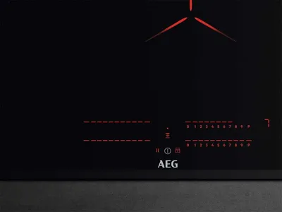 Obrázok produktu pre AEG IPE84531FB, Čierna, Vstavaný, 78 cm, Indukčná varná doska so zónami, Sklo, 4 zone(s)